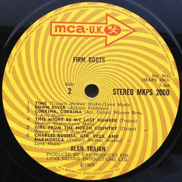 Alan Trajan : Firm Roots (LP, Album)