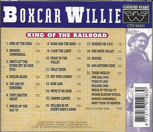 Boxcar Willie : King Of The Railroad (CD, Comp)