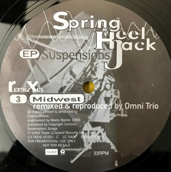 Spring Heel Jack : Suspensions EP (2x12", EP, Promo)