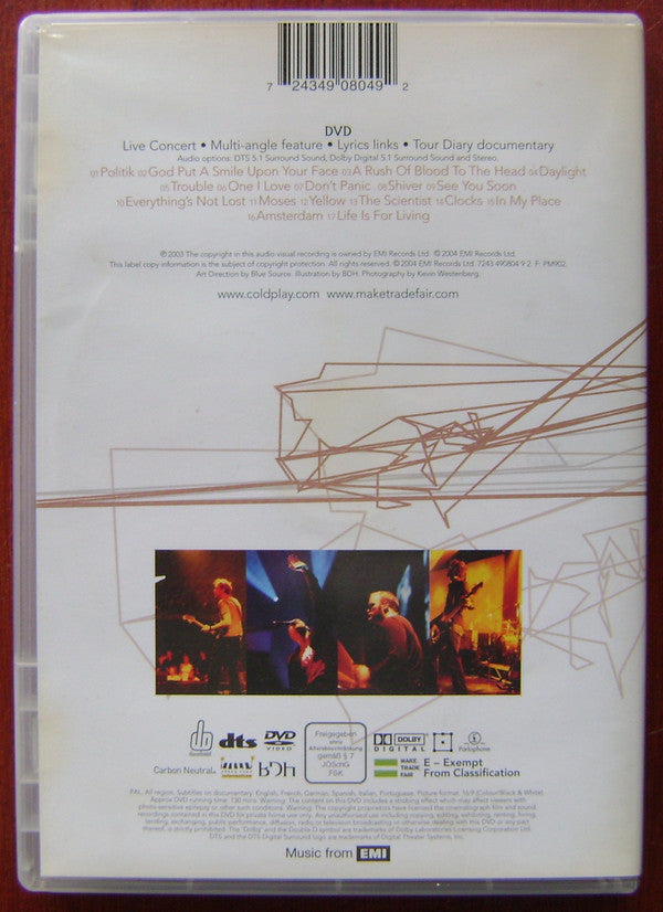 Coldplay : Live 2003 (DVD-V, RE, Multichannel, PAL)