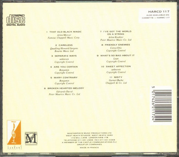 Sarah Vaughan : Portrait Of A Song Stylist (CD, Comp)