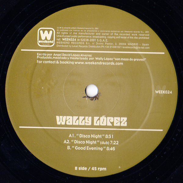 Wally López* : Disco Night (12")