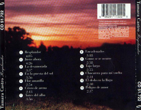 Tamara Castro : Resplandor (CD, Album)