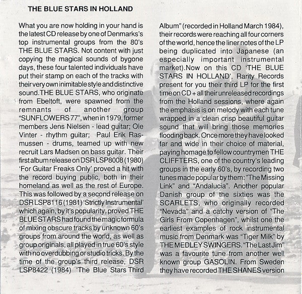 The Blue Stars (2) : In Holland (CD, Album)