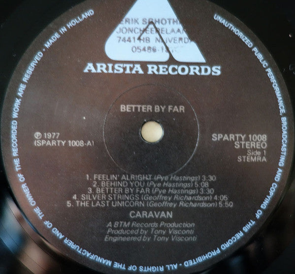 Caravan : Better By Far (LP, Album)
