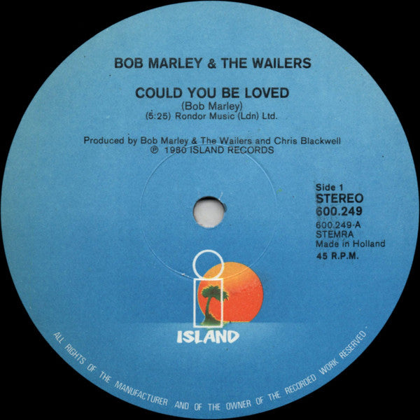 Bob Marley & The Wailers : Could You Be Loved (12", Ltd)
