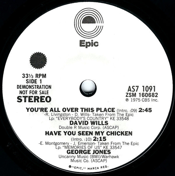 Various : You're All Over This Place (7", Promo, Smplr, Styrene)