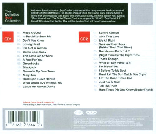 Ray Charles : The Definitive Soul Collection (2xCD, Comp, RM)