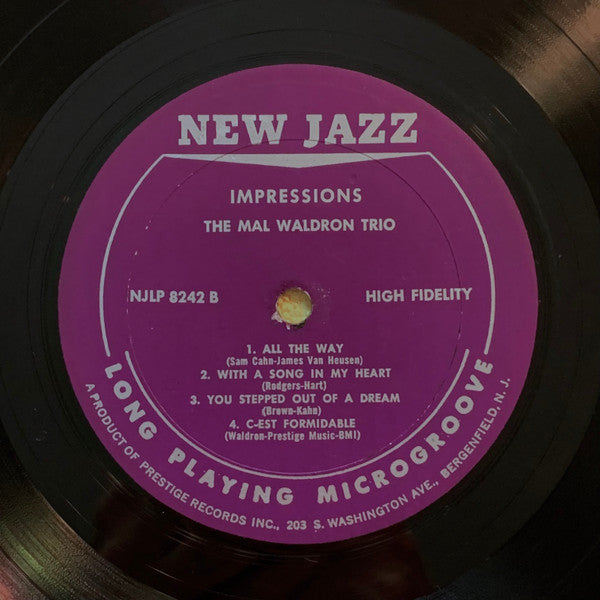 Mal Waldron Trio : Impressions (LP, Album, Mono)