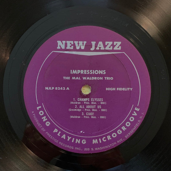 Mal Waldron Trio : Impressions (LP, Album, Mono)