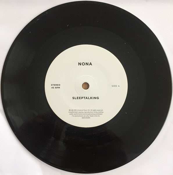 Nona (10) : Sleeptalking (7", Single, Promo)