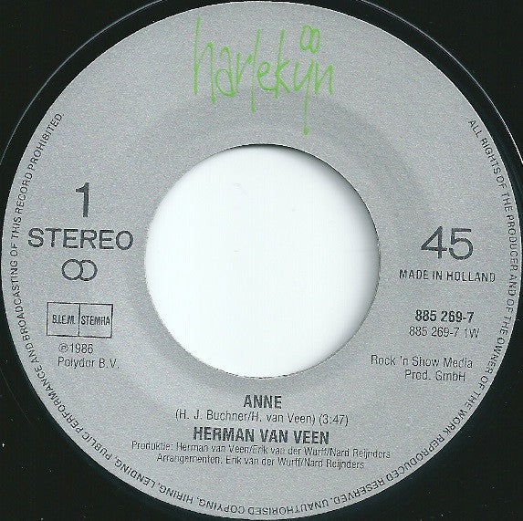 Herman van Veen : Anne (7", Single)