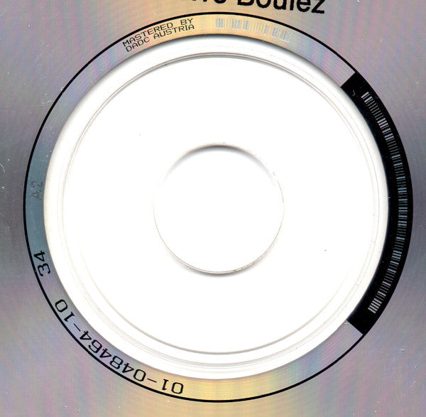 Arnold Schoenberg - Pierre Boulez, Siegmund Nimsgern, BBC Singers, BBC Symphony Orchestra, New York Philharmonic : Die Glückliche Hand / Variations, Op. 31 / Verklärte Nacht (CD, Comp)