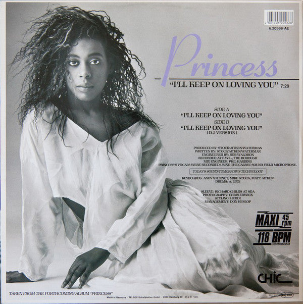 Princess : I'll Keep On Loving You (12", Maxi)