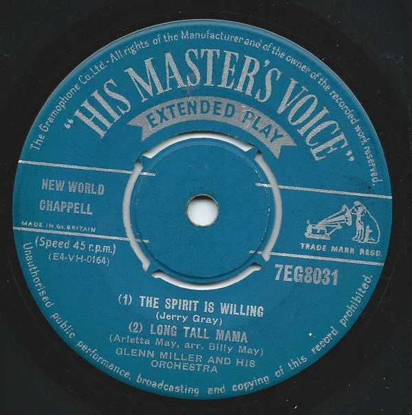 Glenn Miller And His Orchestra : The Spirit Is Willing (7", EP)