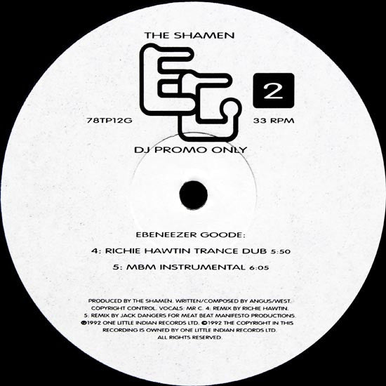 The Shamen : Ebeneezer Goode (DJ Exclusive Dub Plate Pack 2) (2x12", S/Sided, Promo)