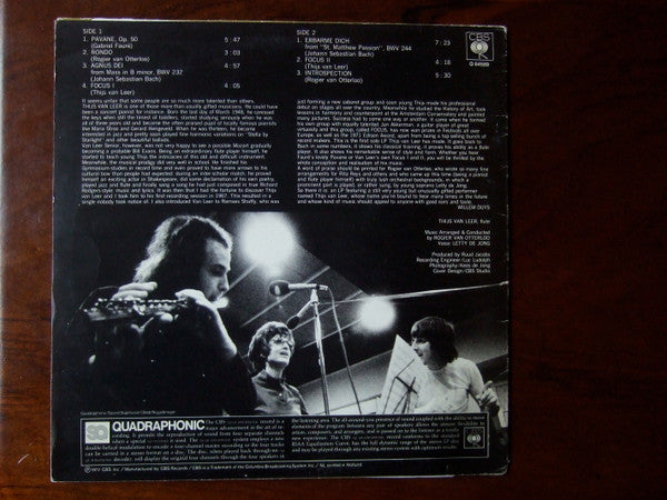 Thijs van Leer : Introspection (LP, Album, Quad)