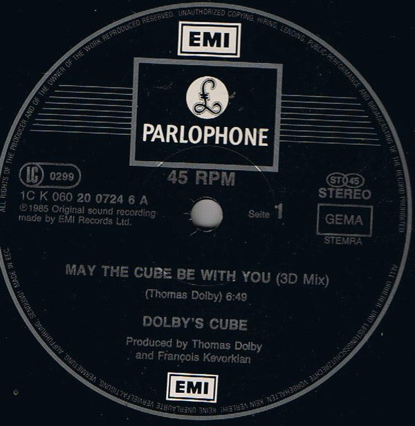 Dolby's Cube : May The Cube Be With You (12", Maxi)