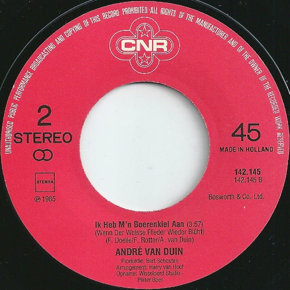 André van Duin : Mijn Opoe Heeft Een Zadel Op D'r Rug (7", Single)