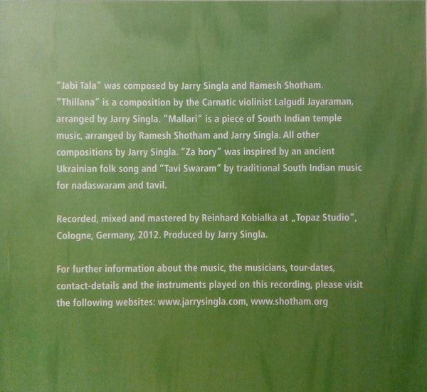 Eastern Flowers, Jarry Singla, Ramesh Shotham, Christian Ramond : Mineralle (CD, Album)