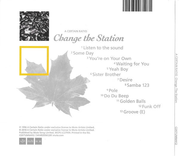 A Certain Ratio : Change The Station (CD, Album, RE)