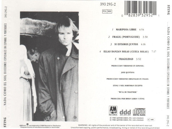 Sting : ...Nada Como El Sol (Selecciones Especiales En Espanol Y Portugues) (CD, MiniAlbum)