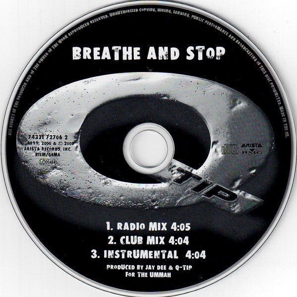 Q-Tip : Breathe And Stop (CD, Maxi)