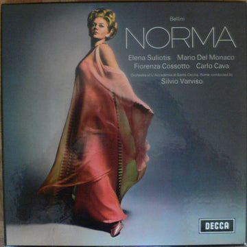 Vincenzo Bellini - Elena Souliotis, Mario Del Monaco, Fiorenza Cossotto, Carlo Cava, Orchestra dell'Accademia Nazionale di Santa Cecilia, Silvio Varviso : Norma (2xLP + Box, RE)