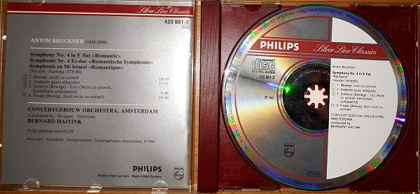 Anton Bruckner, Concertgebouworkest, Bernard Haitink : Symphony No. 4 ≪Romantic≫ (CD, Album, RE, RM)