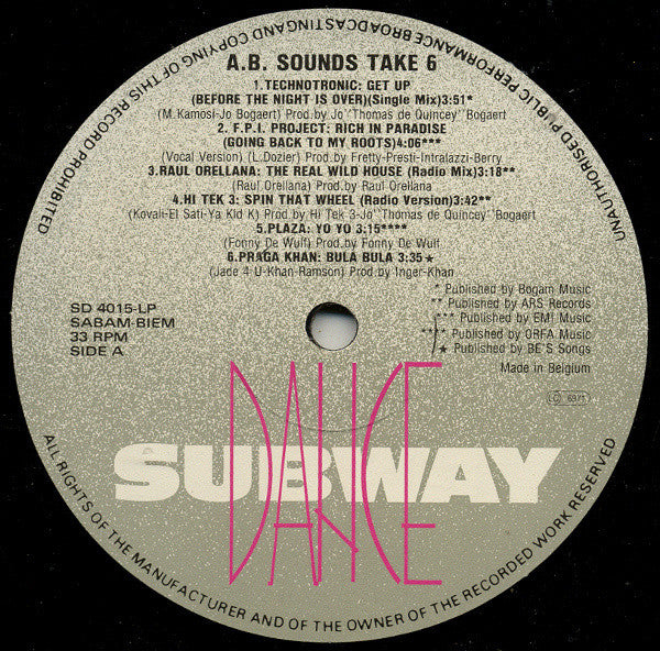 Various : A.B. Sounds - Take 6 (LP, Comp)