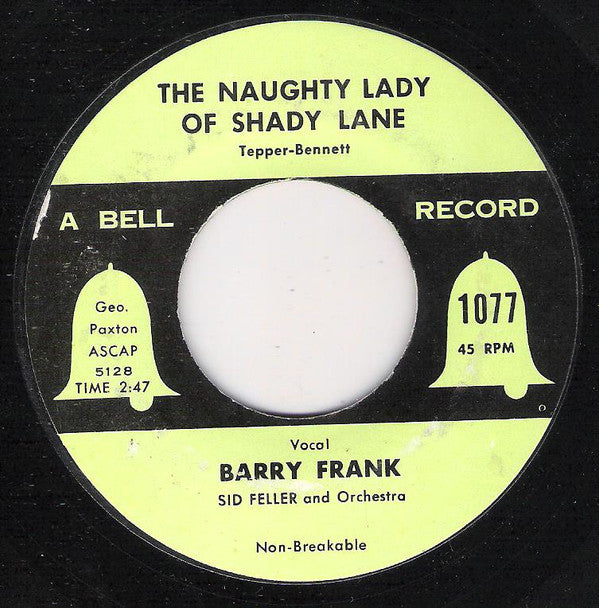 Barry Frank : Hold Me In Your Arms (7")