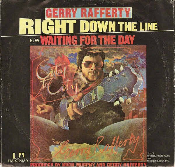 Gerry Rafferty : Right Down The Line (7", Single, Styrene)