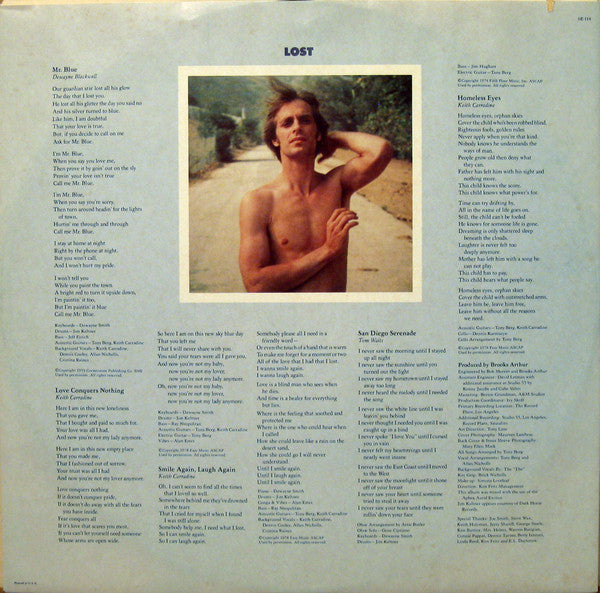 Keith Carradine : Lost And Found (LP, Album, Spe)
