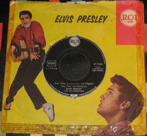 Elvis Presley : Are You Lonesome Tonight? (7")