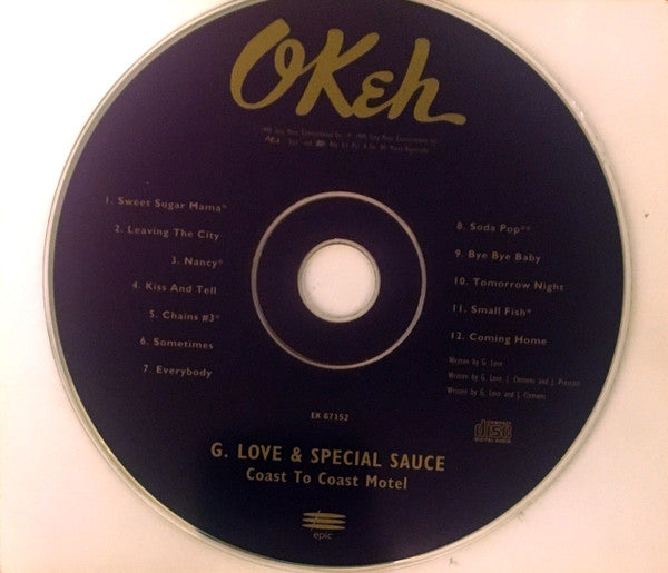 G. Love & Special Sauce : Coast To Coast Motel (CD, Album)