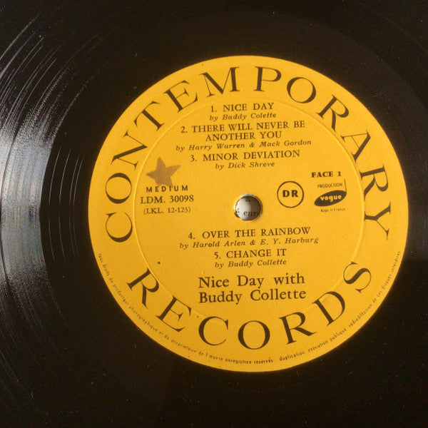Buddy Collette : Nice Day With Buddy Collette (LP, Album, Mono, Yel)