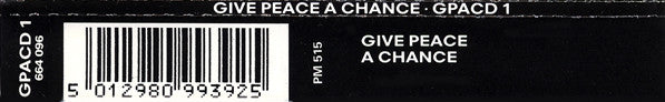 Peace Choir : Give Peace A Chance (CD, Single)