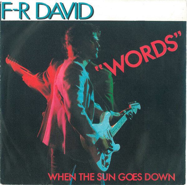 F.R. David : Words (7", Single, Pap)