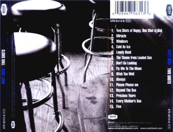 Matt Dusk : Two Shots (CD, Album)