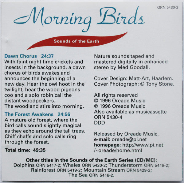 No Artist : Morning Birds (CD)