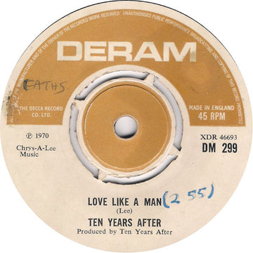 Ten Years After : Love Like A Man (7", Single)