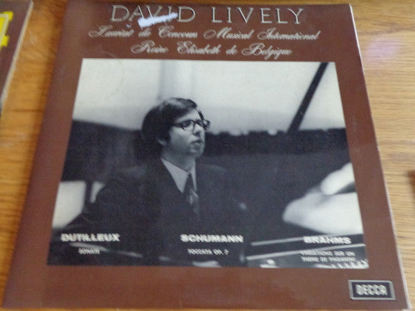 David Lively : Laureat Du Concours Musical International Reine Elisabeth de Belgique 1972 (LP, Album)