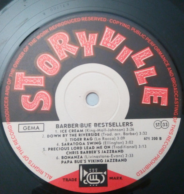 Chris Barber's Jazz Band / Papa Bue's Viking Jazz Band : Barber / Bue Bestsellers (LP, Comp)