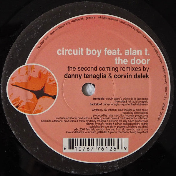 Circuit Boy Feat. Alan T.* : The Door (12")