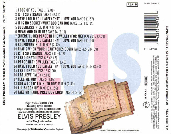 Elvis Presley : Stereo '57 (Essential Elvis Volume 2) (CD, Comp, RE)