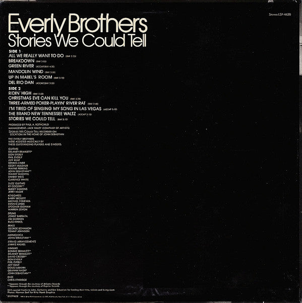 Everly Brothers : Stories We Could Tell (LP, Album, Roc)