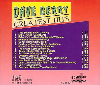 Dave Berry : Greatest Hits (CD, Comp)