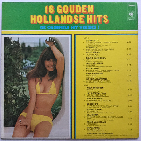 Various : 16 Gouden Hollandse Hits (LP, Comp)