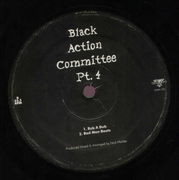 David Holder / Nick Holder : Black Action Committee Pt. 4 (12")