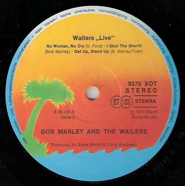 Bob Marley & The Wailers : Live! (LP, Album)